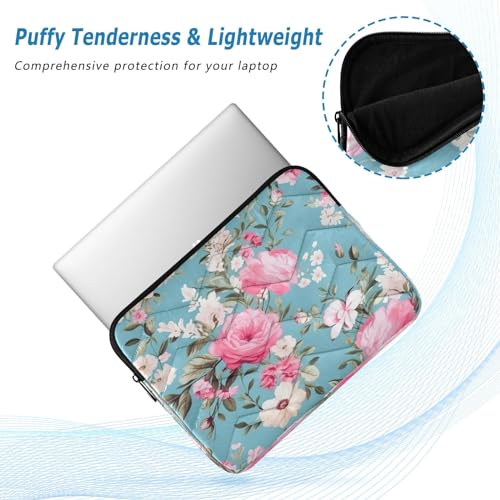 Funda para portátil de 13-14 pulgadas con diseño de rosas acuarela miniatura 5