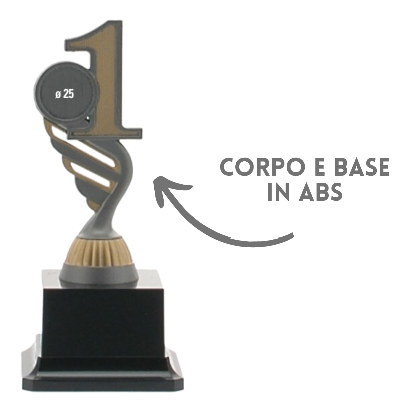 Tris di Premiazioni Personalizzate Coppe e Trofei Sportivi con Targhetta Inclusa Premio per Tutti Gli Sport e Riconoscimento o Fantacalcio ed Eventi Sportivi