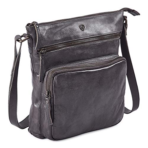 Image of Crossbody Bags for Women Genuine Leather Purse Handmade Vintage Shoulder Bag Crossover Pocketbook Adjustable Strap | Handmade