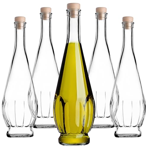 Botellas De Cristal Kadax 750ml, 40 Unidades, Botellas De Licor Vacías Con Corcho, Botellas De Aguardiente De Cristal, Botellas Para Rellenar Licor, Vino Y Aguardiente, Botellas De Vino