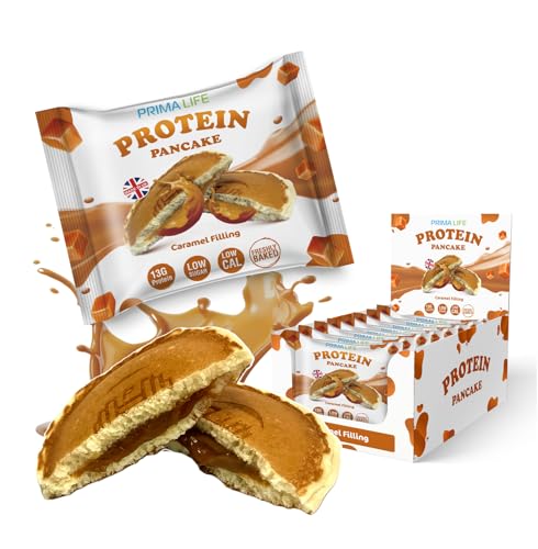 Primalife Protein Pancake | High Protein Pancakes (12 x 55g) (Caramel)