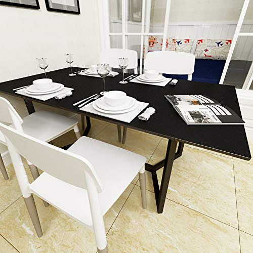 Vinilo adhesivo negro mate 40cmx1000cm Livelynine para muebles y armarios 4
