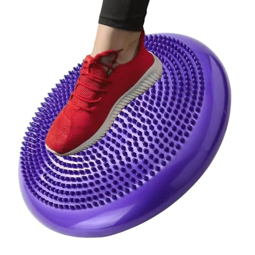 Cojín de estabilidad para niños y adultos – Disco de equilibrio postural inflable | Sesión de fisioterapia activa para silla, escritorio, aula, escuela, hogar, yoga y fitness | Bomba en