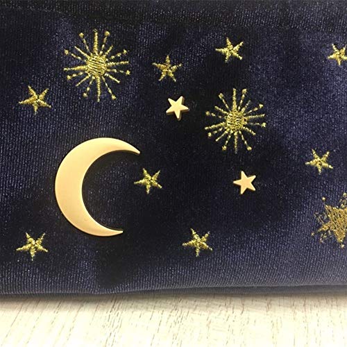Cute Velvet Embroidery Cosmetic Bag Travel Organizer Women Makeup Bag Zipper Make Up Pouch With Moon Star Tassel Deco (Color : Pink) #TOP4