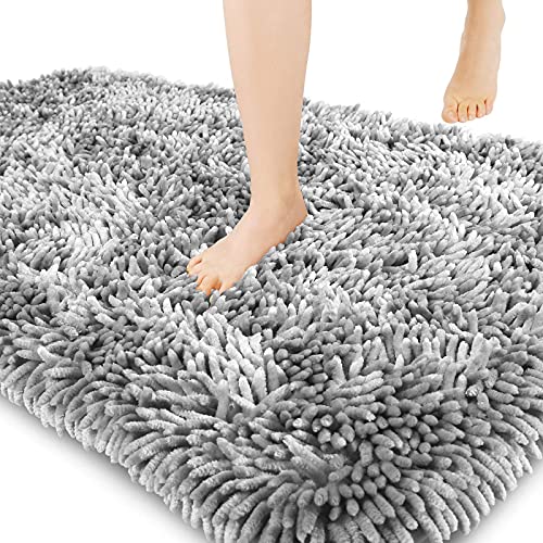 Yimobra Luxury Chenille Bath Mat, Extra Soft and Absorbent S