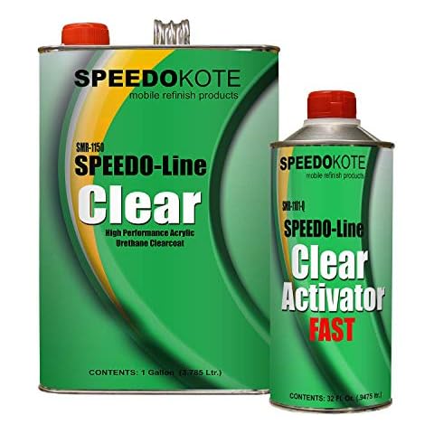 Speedokote Clear Coat 2K Acrylic Urethane, SMR-1150/1101-Q 4:1 Gallon Clearcoat Fast Kit. For California, Delaware, or Maryland, order SS-132. Cover