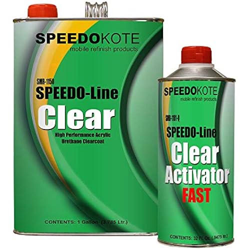 Clear Coat 2K Acrylic Urethane, SMR-1150/1101-Q 4:1 Gallon Clearcoat Fast Kit.