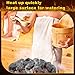 CroBlissful 25 lb Box of Sauna Stones Rocks Replacement Lava Rocks Sauna Heater Stones for Steam Sauna Home Accessories