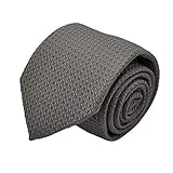 Couleur: Gris anthracite Segni & Disegni - Cravate en Grenadine de Soie \'grosso\'. Gris Anthracite
