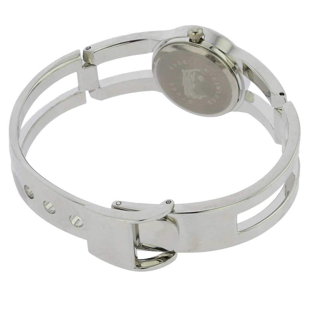 Glass Of Venice Pulsera de metal para mujer con reloj de Murano, Lujoso