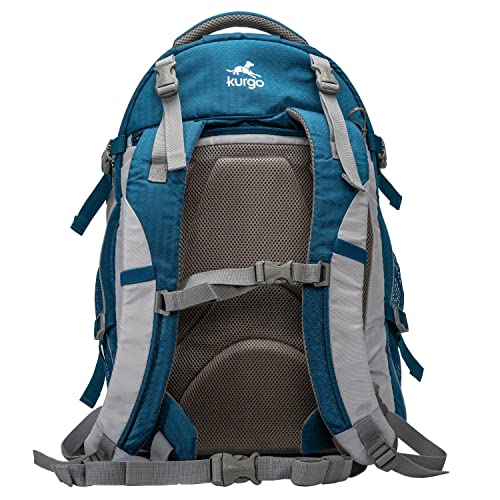 Kurgo G-Train Hundetransportrucksack - Bequeme Reisetasche für Hunde bis zu 11 kg - Wasserdichter Boden - Rucksack mit Mehreren Fächern - Wanderzubehör, Robuster Abenteuerrucksack - Tintenblau