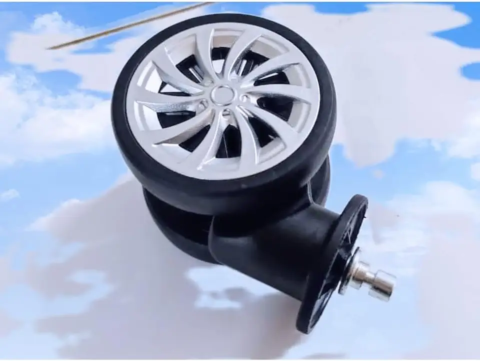 RODA DE UNIVERSAIS PARA MALA DE VIAGEM/ROTACAO DE 360 GRAUS 8MM(PRETO 1PECA=1/2 PAR)