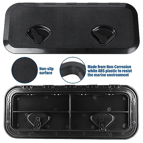 Image of NovelBee Marine Deck Access Hatch,Boat Hatch Lid 23.9 inch x 9.5 inch for Marine Caravan RV