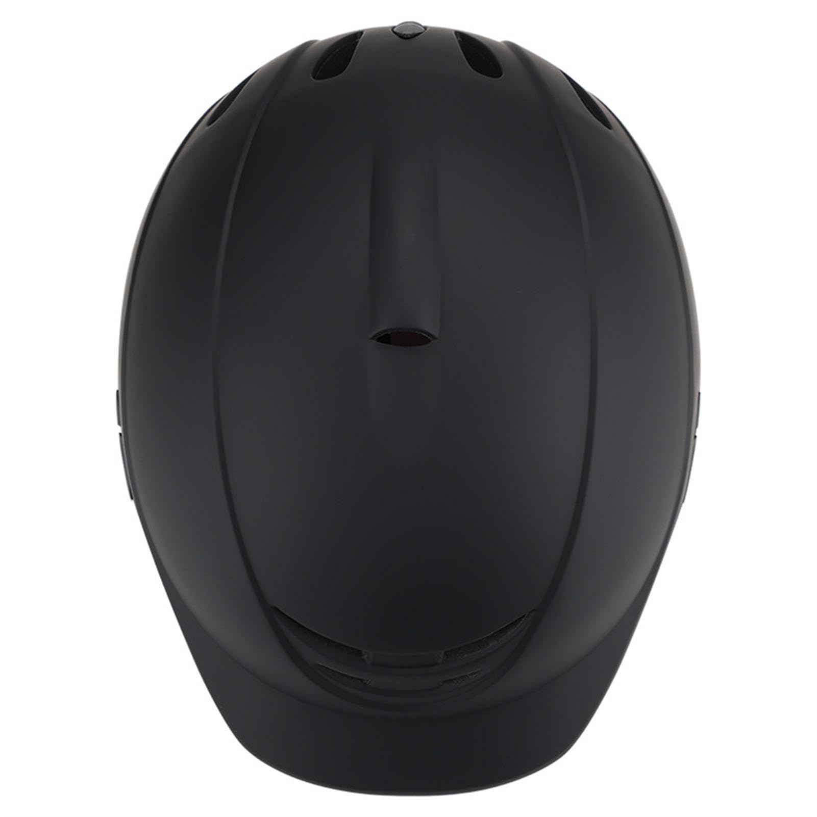 Sombrero de seguridad para equitación, sombrero protector ecuestre, casco de seguridad ecuestre | Media cubierta de seguridad ajustable, equipo de protección ligero para jinetes ecuestres, negro