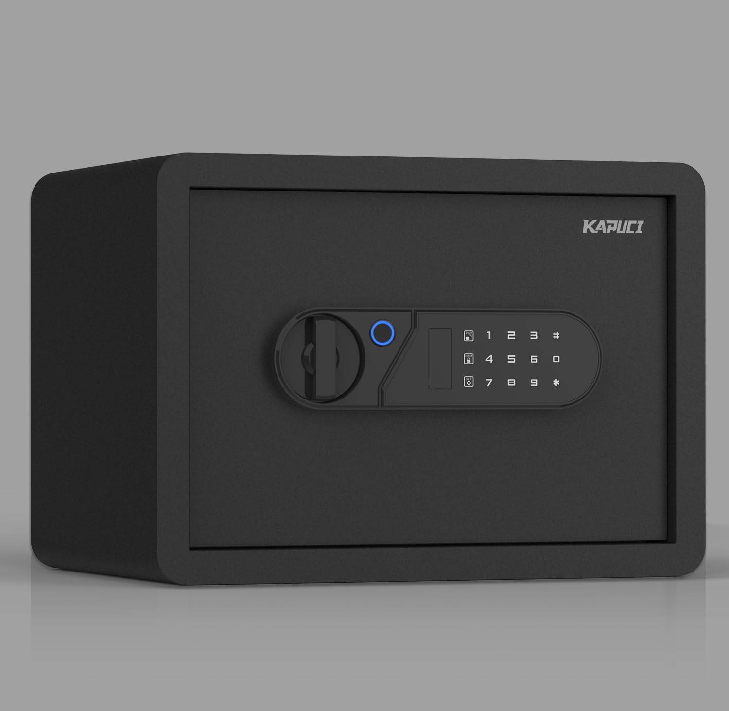 KAPUCI Biometric Fingerprint Touchscreen Small Home Security Safe (0.78 Cuft-Fingerprint)