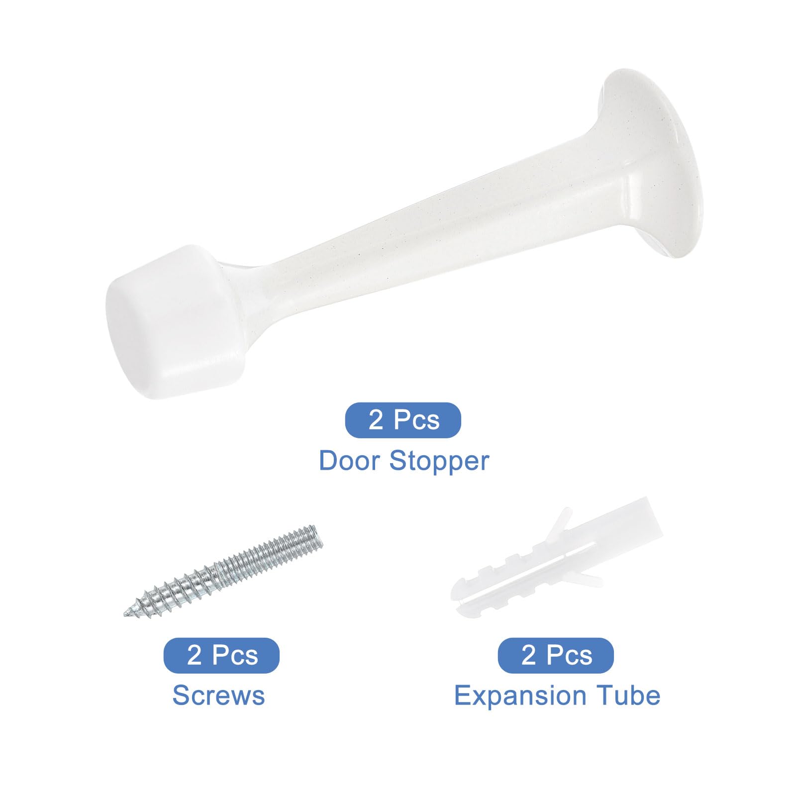 Sourcing Map Lot De 2 Butées De Porte Magnétiques, En Alliage