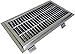 IMC Teddy Anti-Splash Floor Trough with Grating & Center Drain, Stainless Steel