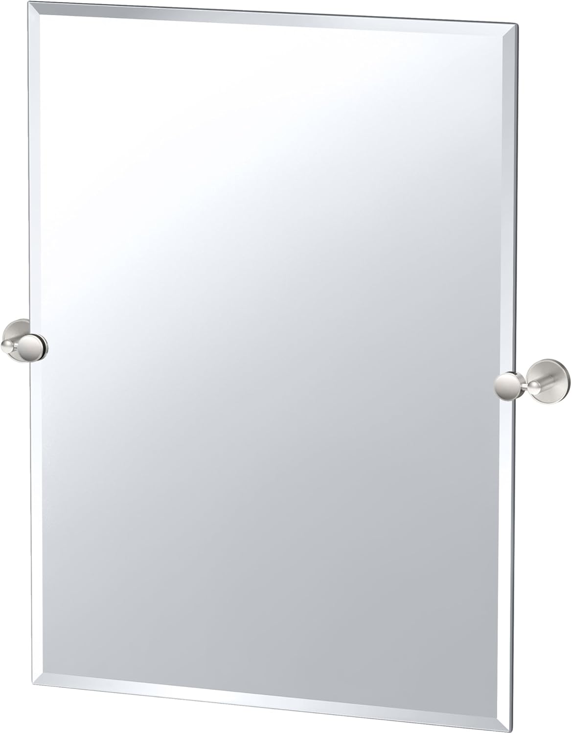 Gatco 5569S Sky Frameless Rectangle Mirror, Satin Nickel