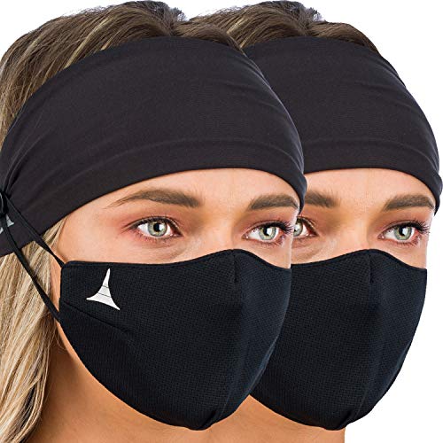 Headband with Button for Mask. Ear Protection and Comfort. Face Mask Holder for Nurses and People Who Wear Masks