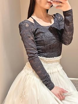 Amazon | [スナイデル] Chacottレース柄編みプルオーバー