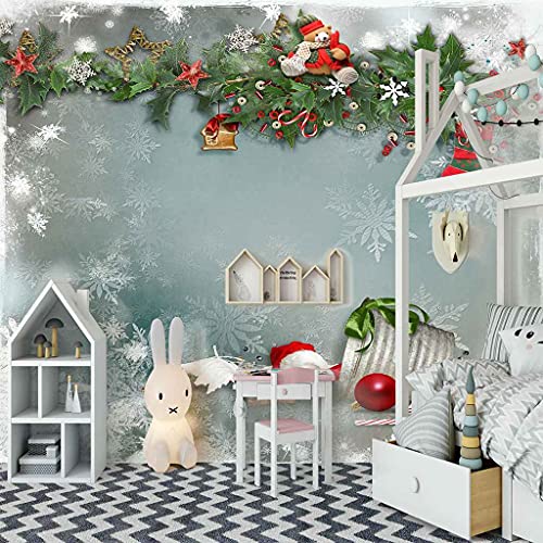 Papier Peint Canevas 3D Noël DIY pour Rénover Facilement Votre Salon