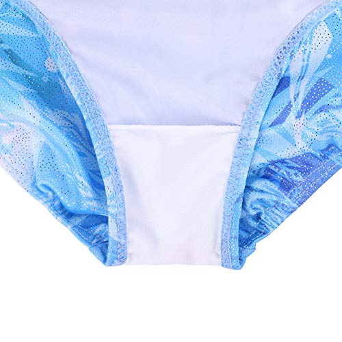 Tfjh E TFJHE0B751 Girls Gymnastic Leotards 3/4 Sleeve Mesh Practice Outfits Size 5-6 thumb #4