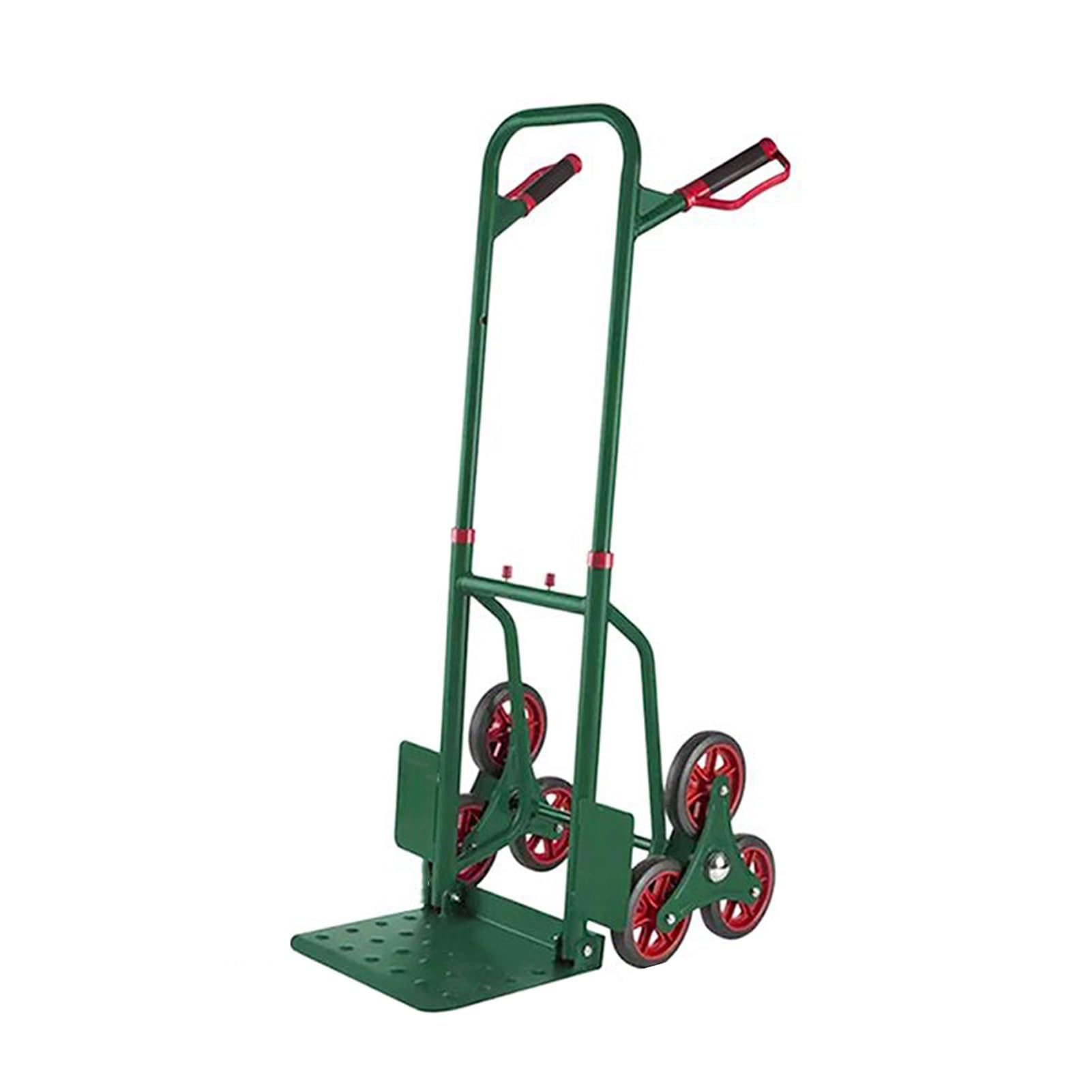 Remolque for Subir escaleras, artefacto de Transporte, Carretilla Manual de 6 Ruedas for Trabajo Pesado, Capacidad de Carga de 350 kg, for almacenes(Green)