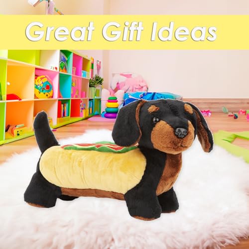 VFM - Wursthund Hotdog Plüschtier Lustiges Doggy Plüsch Kuschelig Flauschig Stofftier Plüschtier Niedlich Gefüllte Plushie, Geschenke für Geburtstag, Valentinstag Weihnachten - 30cm Mehrfarbig