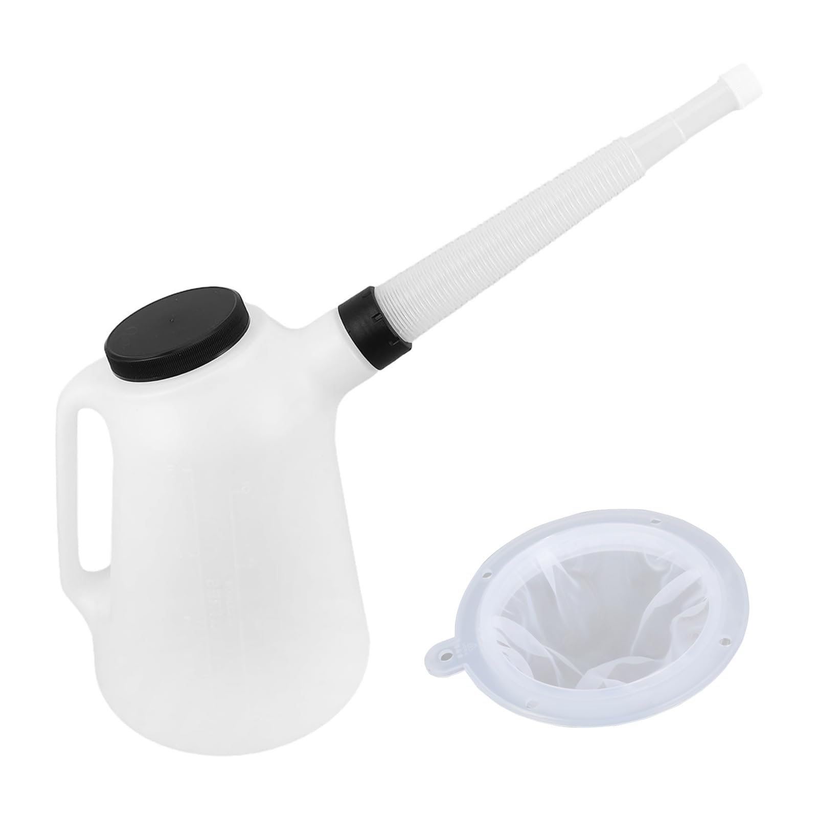 5L Oil Dispenser Jugs With Spout Heavy Duty Container Oil Transfer Jugs With Long Spout Lid For Automotive Fluids