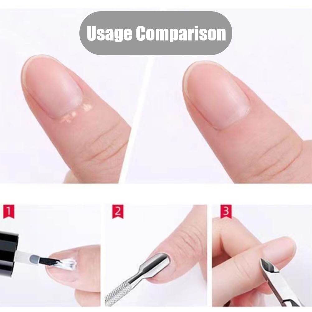 2 Piece Cuticle Nipper and Cuticle Pusher Set, Stainless Steel Cuticle Nippers/Nail Clippers/Trimmers and Scissors for Fingernail/Toenail Trimming