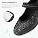 Stelle Tap Shoes for Girls Boys PU Leather Non-Slip Dance Shoes for Toddler/Little Kid/Big Kid(Black Giltter,11ML)
