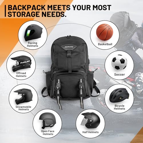 Oumurs Motorcycle Helmet Backpack 50L