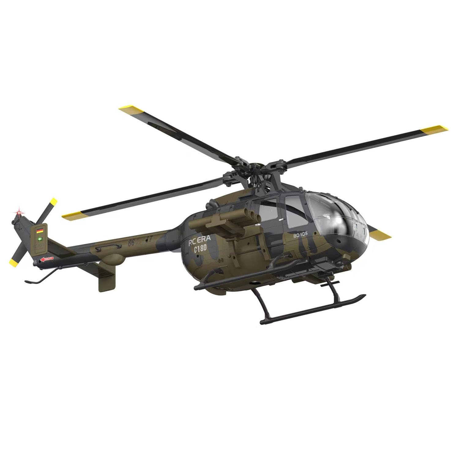 Helicóptero RC ERA 1/25 RC de 3 velocidades C180 BO-105 con control remoto para aviones sin escobillas, despegue de una sola tecla listo para volar