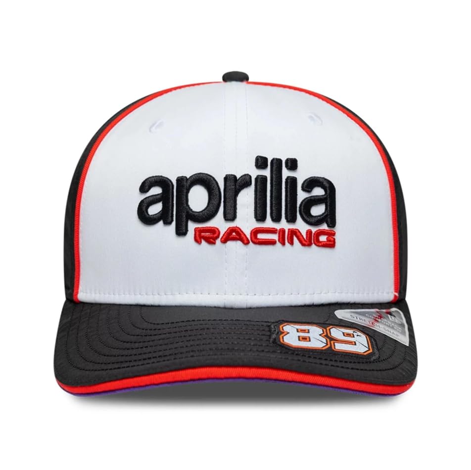 Aprilia Racing Superbikes Motorräder Offizielle Kollektion 2026 Team Jorge Martin Drivers Baseball Cap Mütze Weiß Schwarz