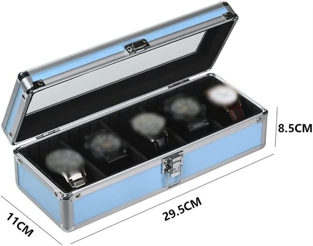 Uhrenbox Uhren-Aufbewahrungsboxen Uhrenetui Für Herren Uhrenetui Display-Organizer-Boxen Für Damen Uhrenschachtel (Color : G)