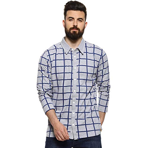 Campus Sutra Men's Cotton Regular Fit Shirt