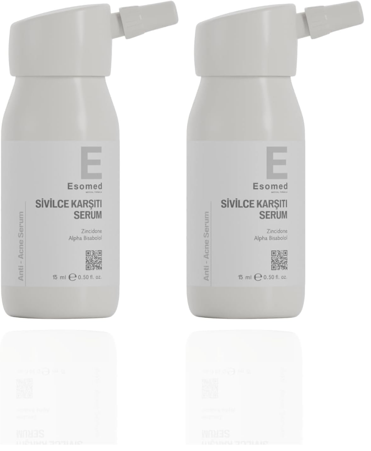 Akne Karşıtı Serum Çinko PCA + Kantaron + Üzüm Çekirdeği ile Sivilce Karşıtı Yoğun Bakım Serumu 15ml (2 paketi)
