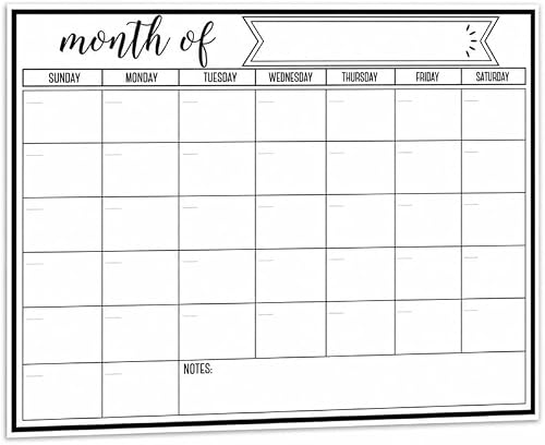 Magnetic Monthly Calendar