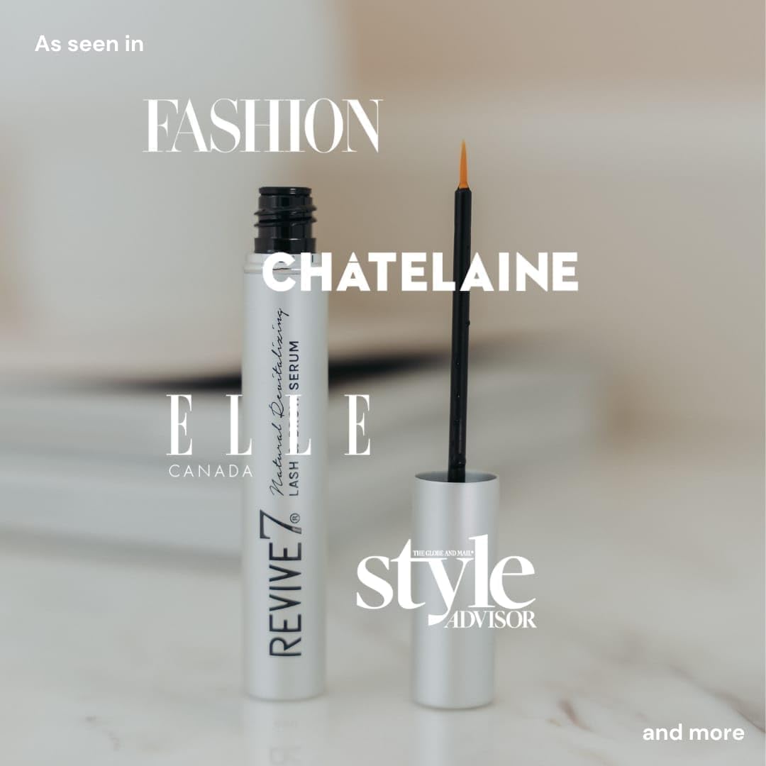 Original Revive7 Revitalizing Lash Serum for Eyelash Thickness - Eyelash Serum Brow Enhancer Eyelash Eyebrow - Lash Enhanced Formula for Longer, Full and Thicker Natural Eyelash, Made in Canada (3 ml) - Image 3