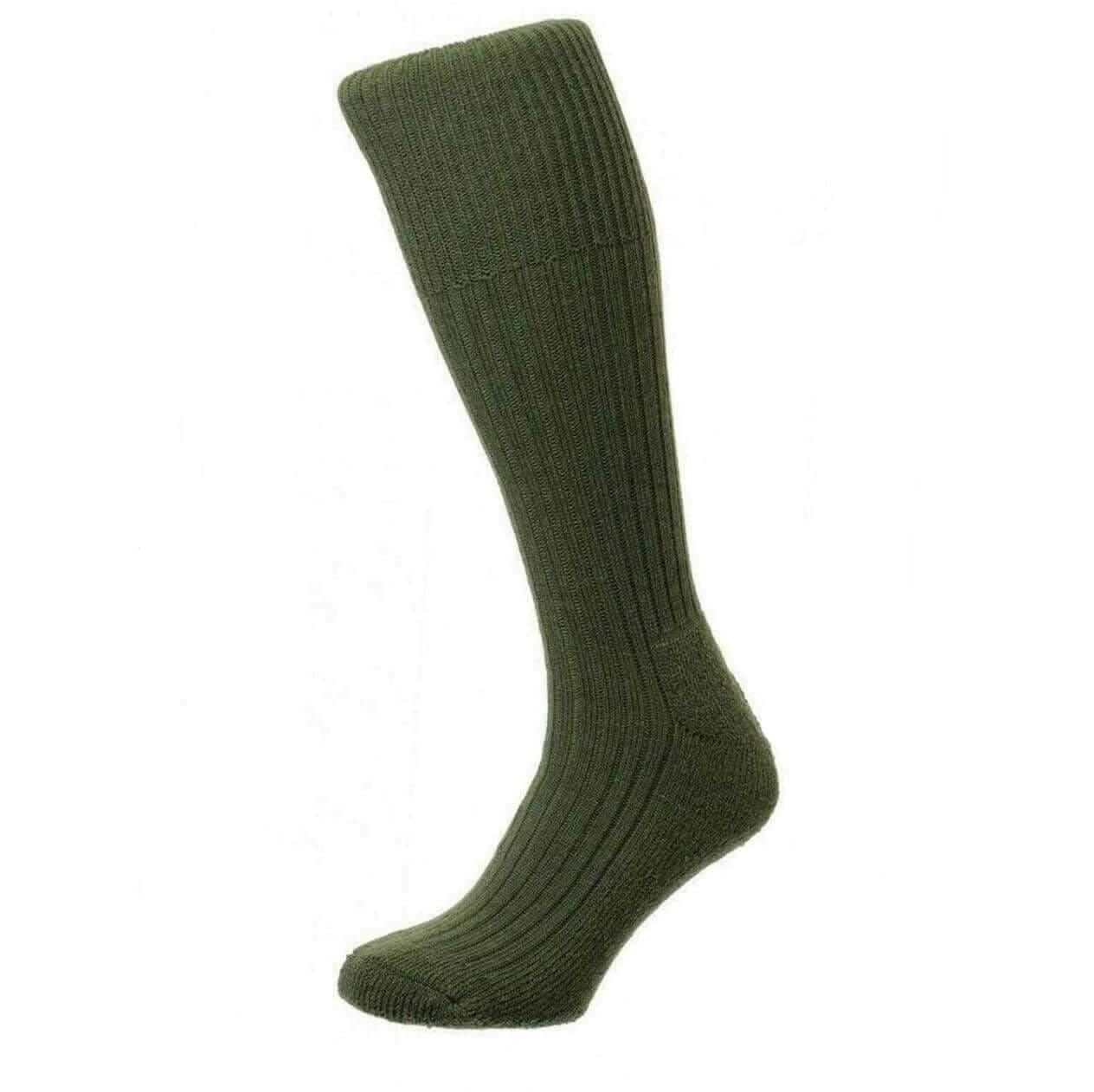 Hj Hall Men's Olive Socks Commando Wool Rich Work Boot Socks (As8, Numeric, Numeric_6, Numeric_11, Regular, Regular, 6-11)