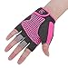Clobeau Biking Gloves Kids Boys Girls Cycling Exercise Half Finger Fingerless Gloves Child Motor Bike Riding Anti-Slip Weight Lifting Bikes Workout Climbing Bicycle Glove Gym Skate Glove