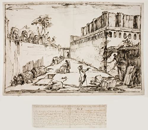 Toile le tombeau des Istacidi Pompéi par Piranesi affiche paysage 60x90cm