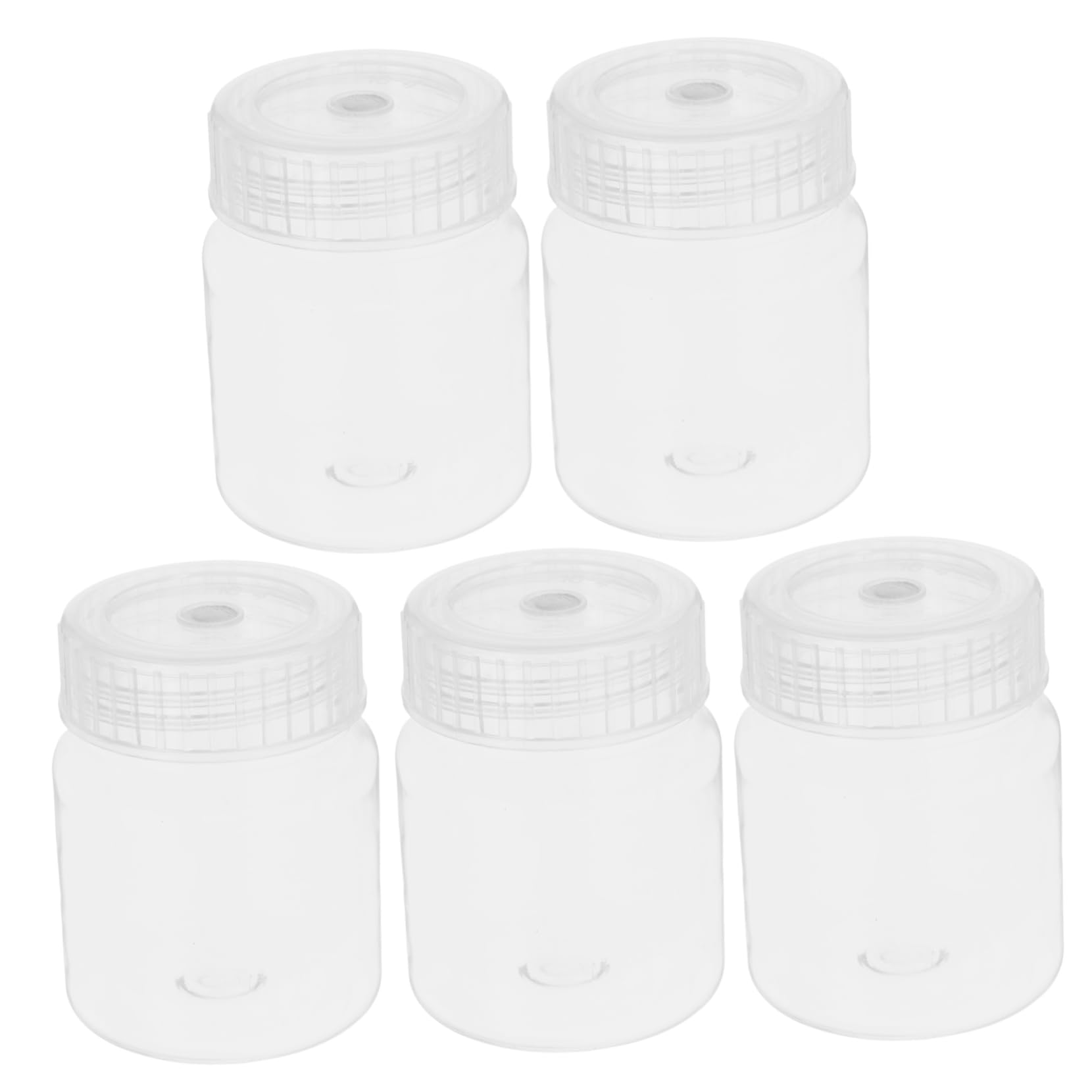 Hemobllo 5 Piezas Botellas de Laboratorio de Boca Ancha de Plástico