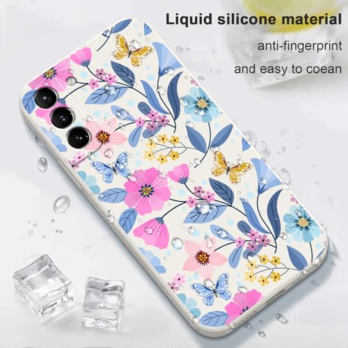 Coque silicone Samsung S21 Plus ultra fine anti-choc fleurs - 6