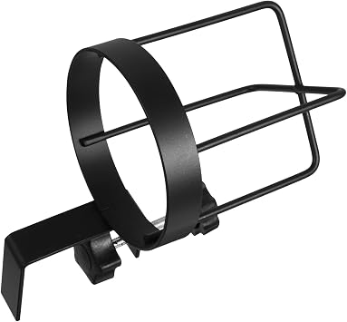 Black Clamp on Cup Holder for Desk and Table, Iron