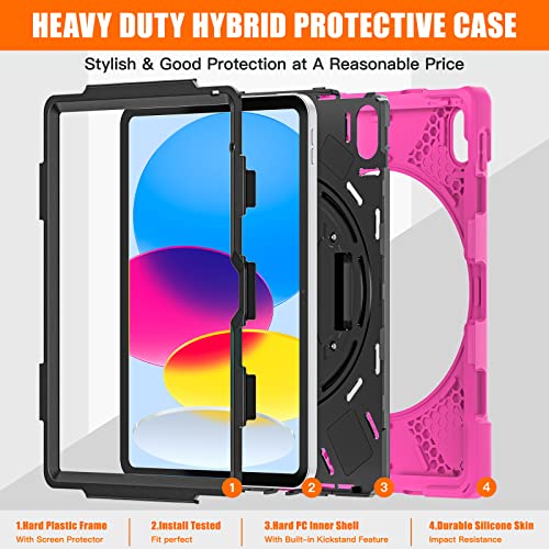 Funda para iPad 10a generación que evita caídas con su correa de sujeción 4