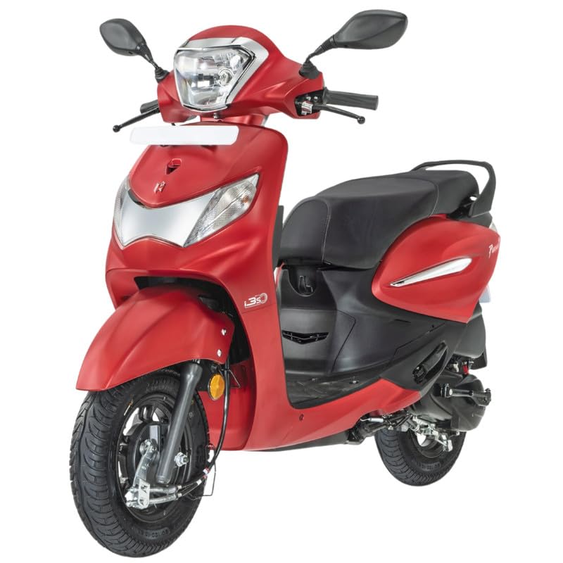 Image of Hero MotoCorp Pleasure+ 110 VX Drum Brake OBD2B MATTE RED Booking for Ex-Showroom Price