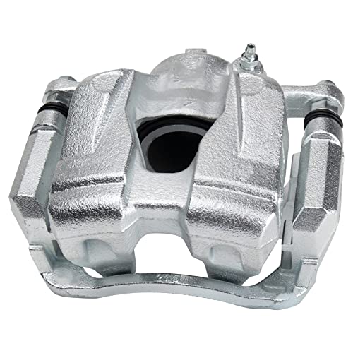Image of TRQ Front Left Brake Caliper w /Bracket Drivers Side | For 2016-2018 Fiat 500X 2015-2018 Jeep Renegade