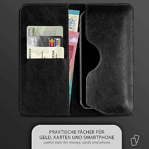 Housse cuir végétalien Samsung S23 Plus finition haut de gamme noire moex
