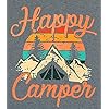 UNIQUEONE-Happy-Camper-Shirt-for-Women-Funny-Cute-Graphic-Tee-Short-Sleeve-Letter-Print-Casual-Tee-Shirts Happy Camper Shirt for Women Funny Cute Graphic Tee Short Sleeve Letter Print Casual Tee Shirts Gray